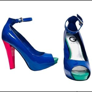 G by Guess Colorbock Pumps. Size 6.